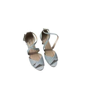 Delicacy Angel Strappy Rhinestone Low Heel Dress Sandals Size 7.5